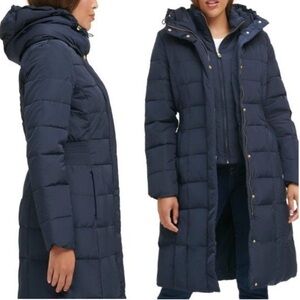 Cole Haan NEW Dark Navy Feather Down Puffer Double Layer Zip Closure‎ Jacket XL